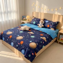 Спален комплект чаршафи,от 6 части, Планета