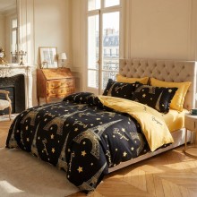 Спален комплект чаршафи от 6 части, Парижка нощ
