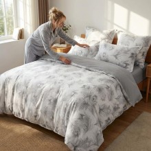 Спален комплект чаршафи от 6 части, Паунови пера Спален комплект чаршафи от 6 части, Паунови пера