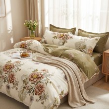 Спален комплект чаршафи с ластик от 6 части, Кони