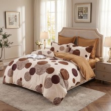 Спален комплект чаршафи с ластик от 6 части, Крос