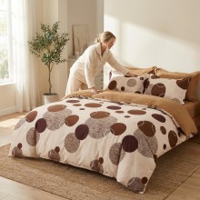 Спален комплект чаршафи с ластик от 6 части, Крос