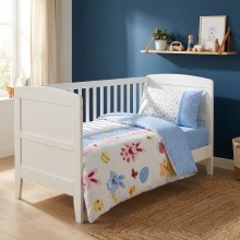 Бебешки спален комплект от 100% бамбук - Мави - Играчки