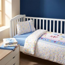 Бебешки спален комплект от 100% бамбук - Мави - Играчки
