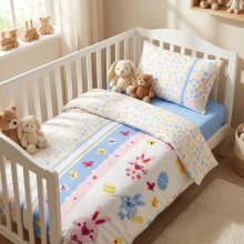 Бебешки спален комплект от 100% бамбук - Мави - Играчки