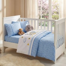 Бебешки спален комплект от 100% бамбук - Мави - Кити