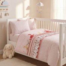 Бебешки спален комплект от 100% бамбук - Джени - Пудра Бебешки спален комплект от 100% бамбук - Джени - Пудра