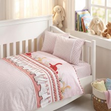 Бебешки спален комплект от 100% бамбук - Джени - Пудра Бебешки спален комплект от 100% бамбук - Джени - Пудра