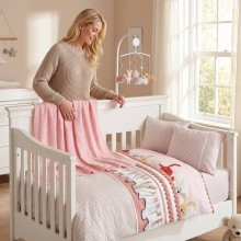 Бебешки спален комплект с одеяло от 100% бамбук, Джени - Пудра Бебешки спален комплект с одеяло от 100% бамбук, Джени - Пудра