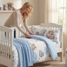 Бебешки спален комплект с одеяло от 100% бамбук - Балон Бебешки спален комплект с одеяло от 100% бамбук - Балон