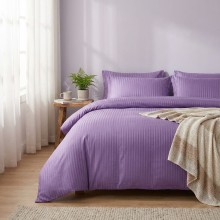 Спален комплект чаршафи, от 6 части с ластик, Дамаска - Лила Спален комплект чаршафи, от 6 части с ластик, Дамаска - Лила