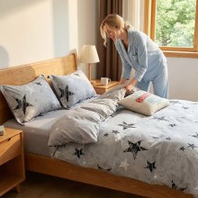 Спален комплект чаршафи за единично легло, от 4 части - София