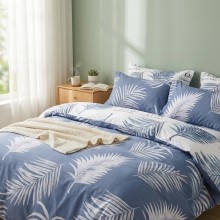 Двулицев спален комплект чаршафи за единично легло, от 4 части - Пера Двулицев спален комплект чаршафи за единично легло, от 4 части - Пера