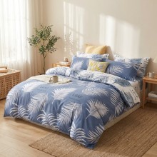 Двулицев спален комплект чаршафи за единично легло, от 4 части - Пера Двулицев спален комплект чаршафи за единично легло, от 4 части - Пера