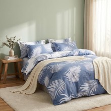 Двулицев спален комплект чаршафи за единично легло, от 4 части - Пера Двулицев спален комплект чаршафи за единично легло, от 4 части - Пера