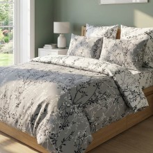 Луксозен спален комплект от ранфорс, Зина - Сив Луксозен спален комплект от ранфорс, Зина - Сив