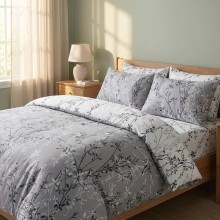 Луксозен спален комплект от ранфорс, Зина - Сив Луксозен спален комплект от ранфорс, Зина - Сив
