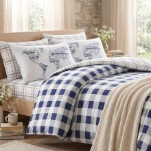 Луксозен спален комплект от ранфорс, Джианна - Сив