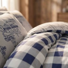 Луксозен спален комплект от ранфорс, Джианна - Сив