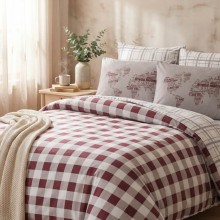 Луксозен спален комплект от ранфорс, Едмон - Тъмно червен Луксозен спален комплект от ранфорс, Едмон - Тъмно червен