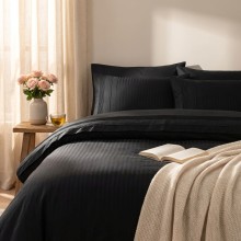 Луксозен спален комплект от делукс ранфорс, Гала - Черен