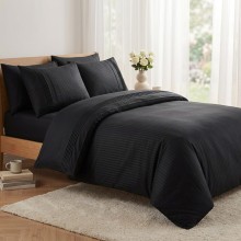 Луксозен спален комплект от делукс ранфорс, Гала - Черен