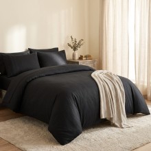 Луксозен спален комплект от делукс ранфорс, Гала - Черен