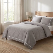 Луксозен спален комплект от делукс ранфорс, Алиса - Лила Луксозен спален комплект от делукс ранфорс, Алиса - Лила