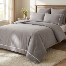 Луксозен спален комплект от делукс ранфорс, Алиса - Лила Луксозен спален комплект от делукс ранфорс, Алиса - Лила