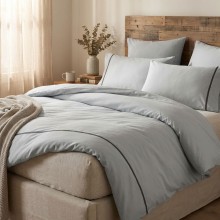 Луксозен спален комплект от делукс ранфорс, Алиса - Сив Луксозен спален комплект от делукс ранфорс, Алиса - Сив