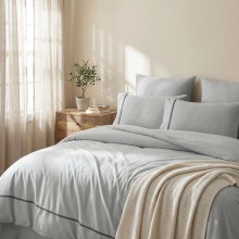 Луксозен спален комплект от делукс ранфорс, Алиса - Сив Луксозен спален комплект от делукс ранфорс, Алиса - Сив