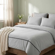 Луксозен спален комплект от делукс ранфорс, Алиса - Сив Луксозен спален комплект от делукс ранфорс, Алиса - Сив