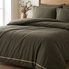 Луксозен спален комплект от делукс ранфорс, Алиса - Кафяв Луксозен спален комплект от делукс ранфорс, Алиса - Кафяв