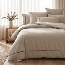 Луксозен спален комплект от делукс ранфорс, Алиса - Екрю