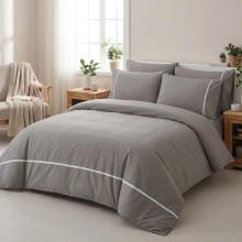 Луксозен спален комплект от делукс ранфорс, Алиса - Минк