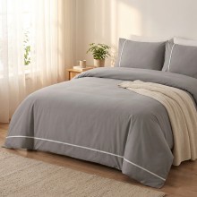 Луксозен спален комплект от делукс ранфорс, Алиса - Минк