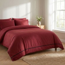 Луксозен спален комплект от делукс ранфорс, Алиса - Червен