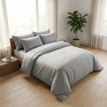 Луксозен спален комплект от делукс ранфорс, Гала - Сив