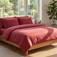 Луксозен спален комплект от делукс ранфорс, Гала - Червен