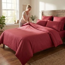 Луксозен спален комплект от делукс ранфорс, Гала - Червен