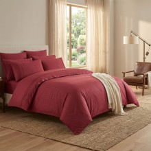 Луксозен спален комплект от делукс ранфорс, Гала - Червен