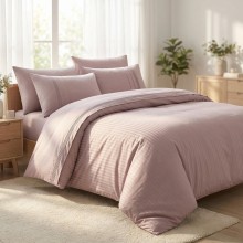 Луксозен спален комплект от делукс ранфорс, Гала - Пудра