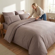 Луксозен спален комплект от делукс ранфорс, Гала - Лила Луксозен спален комплект от делукс ранфорс, Гала - Лила