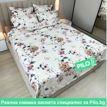 Спален комплект чаршафи, 100% памук, Цветна шир
