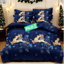 Коледен спален комплект чаршафи - Нощ, от 6 части Коледен спален комплект чаршафи - Нощ, от 6 части