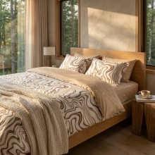 Спален комплект чаршафи от 6 части, Капучино