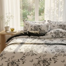 Спален комплект чаршафи от 6 части, Грей Спален комплект чаршафи от 6 части, Грей