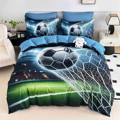 3D комплект чаршафи от 4 части, Футбол 3D комплект чаршафи от 4 части, Футбол