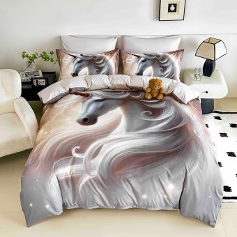 3D комплект чаршафи от 4 части, Кон