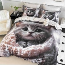 3D комплект чаршафи от 4 части, Коти 3D комплект чаршафи от 4 части, Коти